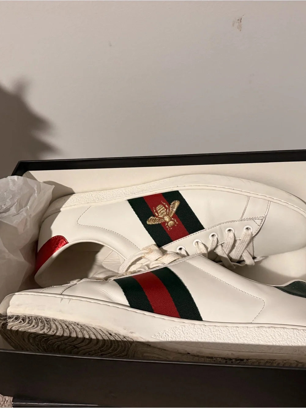 Gucci Ace embroidered bee sneakers